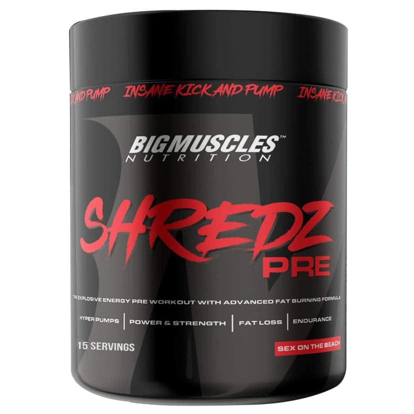 Bigmuscles Nutrition Shredz Pre [75g, 15 Servings] | Sex On The Beach