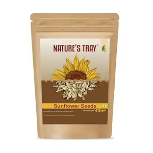 NATURE'S TRAY Raw Sunflower Seeds | 415 Gm
