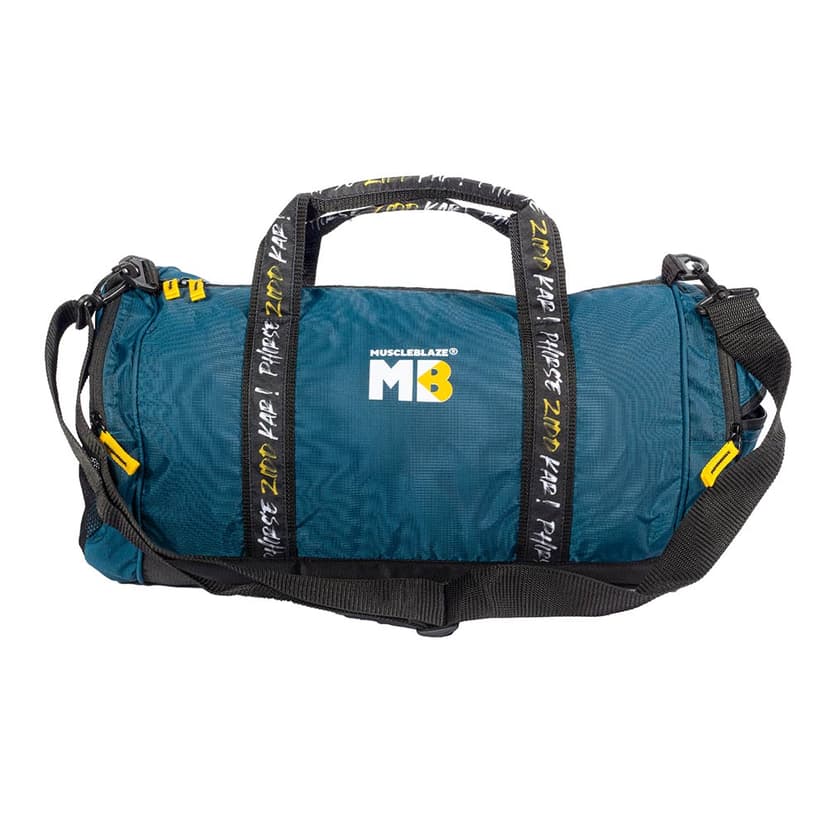 MuscleBlaze Phirse Zidd Kar Gym Bag, Black, 30L - MuscleBlaze Phirse Zidd Kar Gym Bag, Blue, 30L