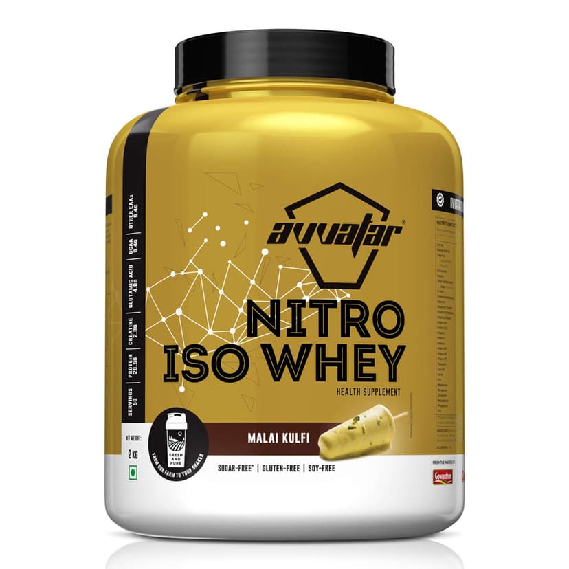 Avatar Nitro Iso Whey | 2 Kg | Malai Kulfi Flavour