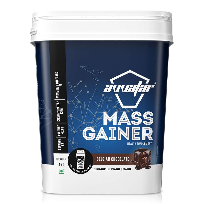 Avvatar Mass Gainer | 4 Kg | Belgian Chocolate