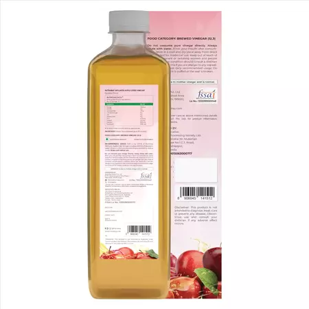 Nutrabay Wellness Apple Cider Vinegar - Acv With Mother Of Vinegar - 750 Ml