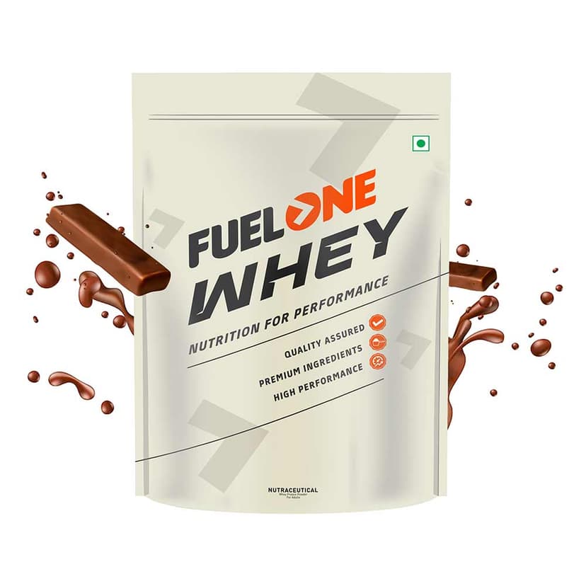 Fuel One Whey Protein Powder, 1 kg (2.2 lb) Rich Chocolate