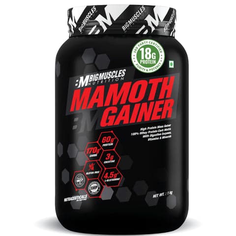 BigMuscle Mamoth Gainer 1kg (Belgium chocolate flavour)