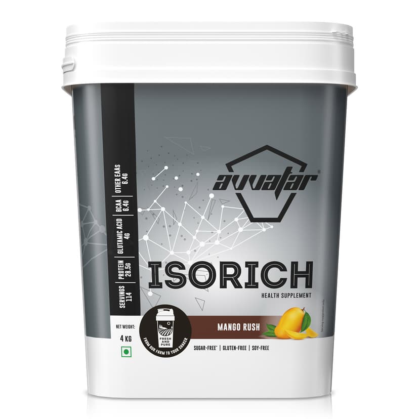 Avatar Isorich Protein | 4 Kg | Mango Rush Flavour