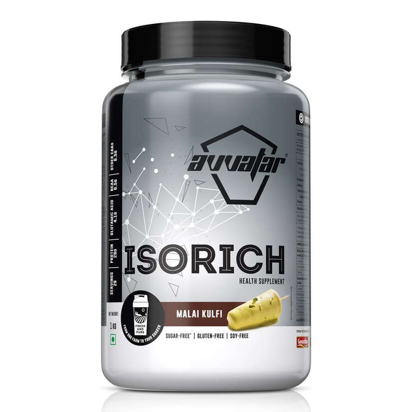 Avatar Isorich Protein | 1 Kg | Malai Kulfi Flavour