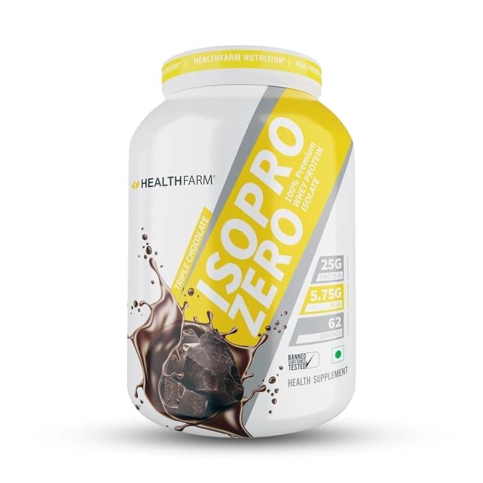Healthfarm 100% Isolate Whey Protein - Isopro Zero Whey Protein 2Kg