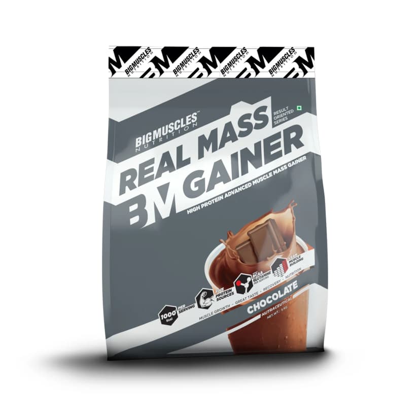 Bigmuscles Nutrition Real Mass Gainer [ Rich Chocolate] - 5kg