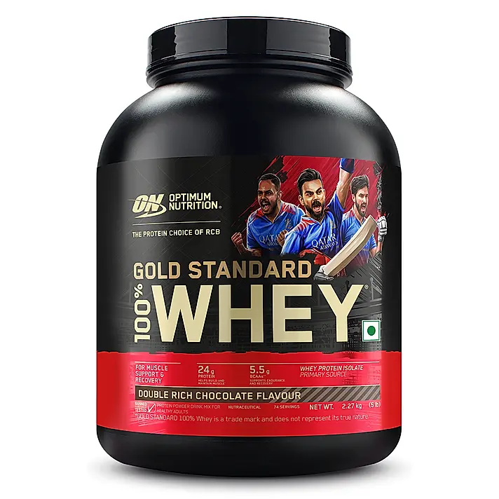 ON Gold Standard 100% Whey Protein Powder | Double Rich Chocolate | 5 lbs