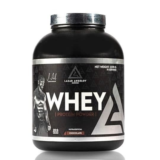 Lazar Angelov Nutrition Whey Protein 5lbs 75 Servings Chocolate 2.26kg