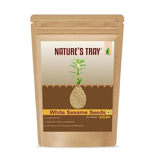 NATURE'S TRAY White Sesame Seeds (Til) | 415g