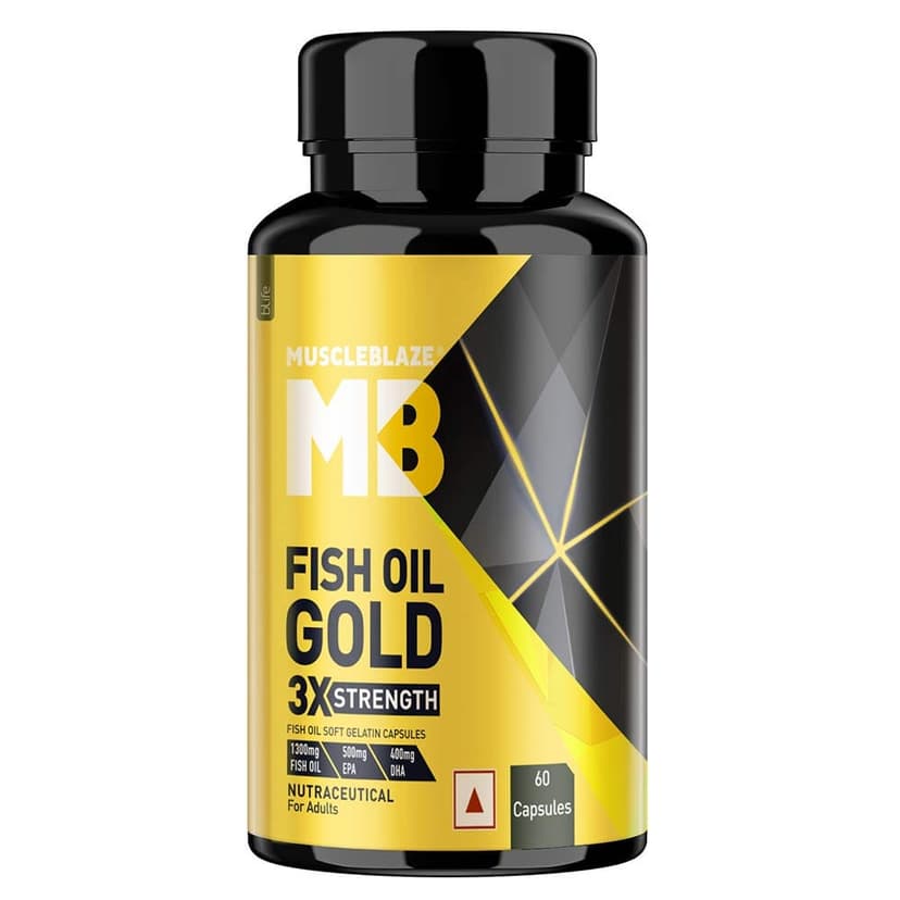 Muscle blaze fish oil gold 60 capsules 