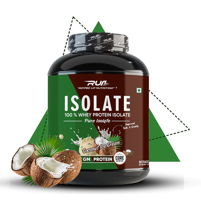 Ripped Up Nutrition RUN Whey Protein Isolate Pure (Coconut Ice Cream, 1.8kg)