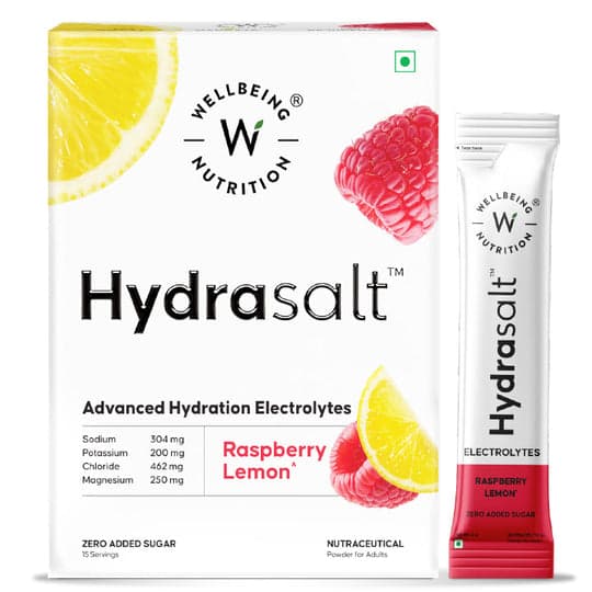 Wellbeing nutrition Hydrasalt Raspberry Lemon (zero added sugar) 90 gr
